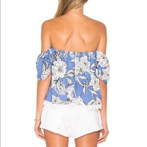 NWT! Lovers + Friends “life’s a beach” blue floral